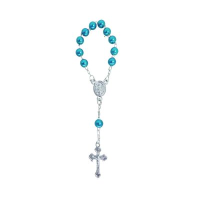 Dezena Pérola Azul com Entremeio Nossa Senhora das Graças 9,5 cm – 1896