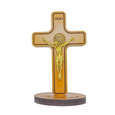Crucifixo MDF Foi Por Você com Pedestal 8,5 cm – 10478