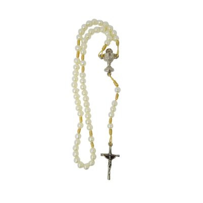 Terço Pérola Entremeio Eucaristia – 25,5 cm – 12643