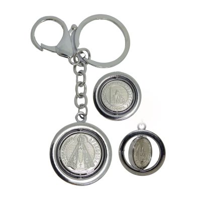 Chaveiro Giratório Nossa  Senhora Aparecida 10 cm – 12395