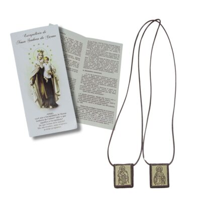 Escapulário Tecido Pequeno com Folheto 37 cm – 13558