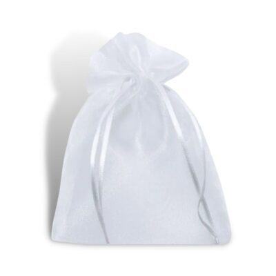 Saquinho de Organza Branco 7×9 cm – 1201