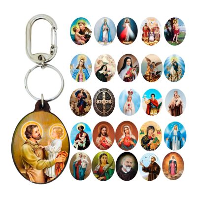 Chaveiro Oval MDF Resinado Diversos – 11616