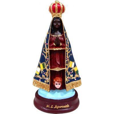 Imagem Resina Nossa Senhora Aparecida Bandeira 15cm – 4047