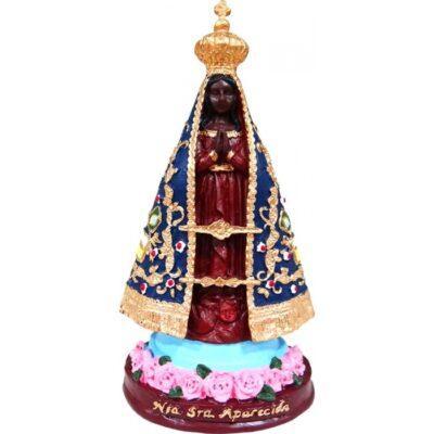 Imagem Resina Nossa Senhora Aparecida c/ Rosas 20cm – 2766