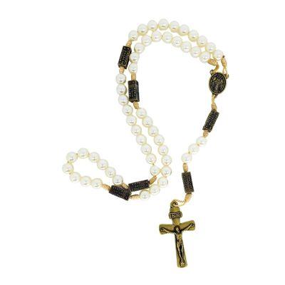 Terço Pérola Mistérios N. Sra. da Graças – 48 cm – 11289