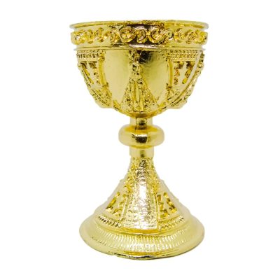 Cálice Metal Dourado com Nossa Senhora Aparecida – 5 cm – 12729