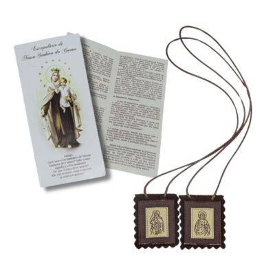 Escapulário Tecido Grande com Folheto 40 cm – 13557