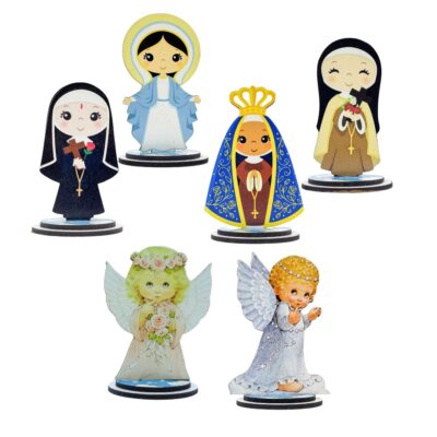 Enfeite Infantil MDF Vários Santos 10 cm – 11924