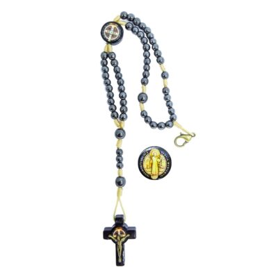 Pulseira Hematita Nossa Senhora Aparecida – 22 cm -12262